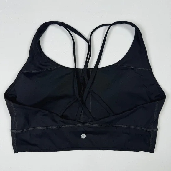 CALIA Sports Bra Women Large Black Excellent Strappy Back WAX14712 - Picture 2 of 10